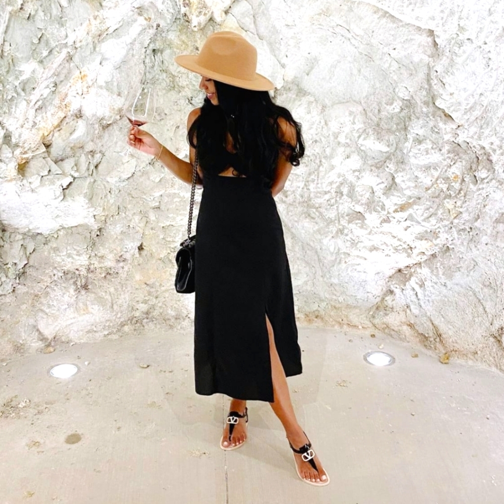 Valentino Black and White Sandals